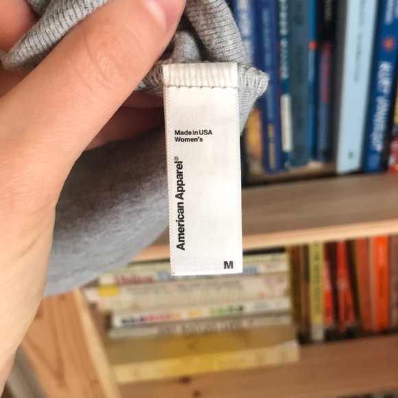 American Apparel cropped grey t-shirt - Picture 5 of 5